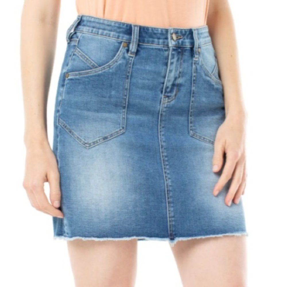 Liverpool Los Angeles Oakli Denim Skirt | Sz 4 / 27